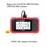 Battery Replacement for LAUNCH CRP123X Elite CRP129X Elite